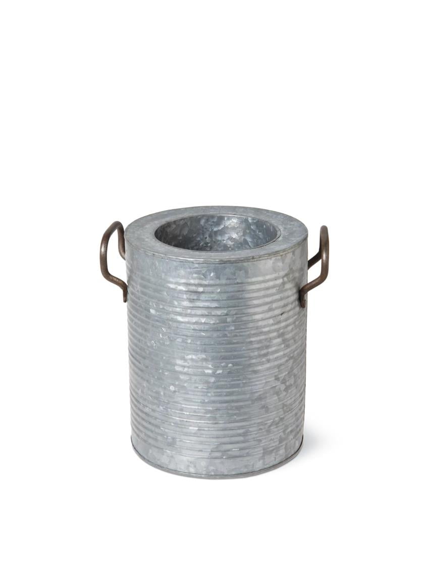 Galvanized Steel Indoor/Outdoor Planter with Handles