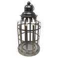 thumbnail image 1 of Galvanized Round Metal Cage Lantern, 17-Inch, 1 of 1