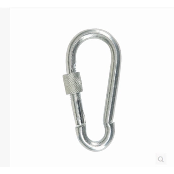 Galvanized Safety Hook 3-Pack 13x160mm Heavy Duty Carabiner with Spring Lock