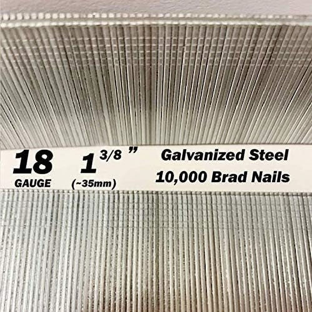 Galvanized Steel 18 Gauge 18Ga 1 3/8" 35Mm Brad Nails F35 18G 1 3/8