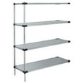 thumbnail image 1 of Galvanized Steel 4-Solid Shelf Add-On Unit - 86 in., 1 of 1