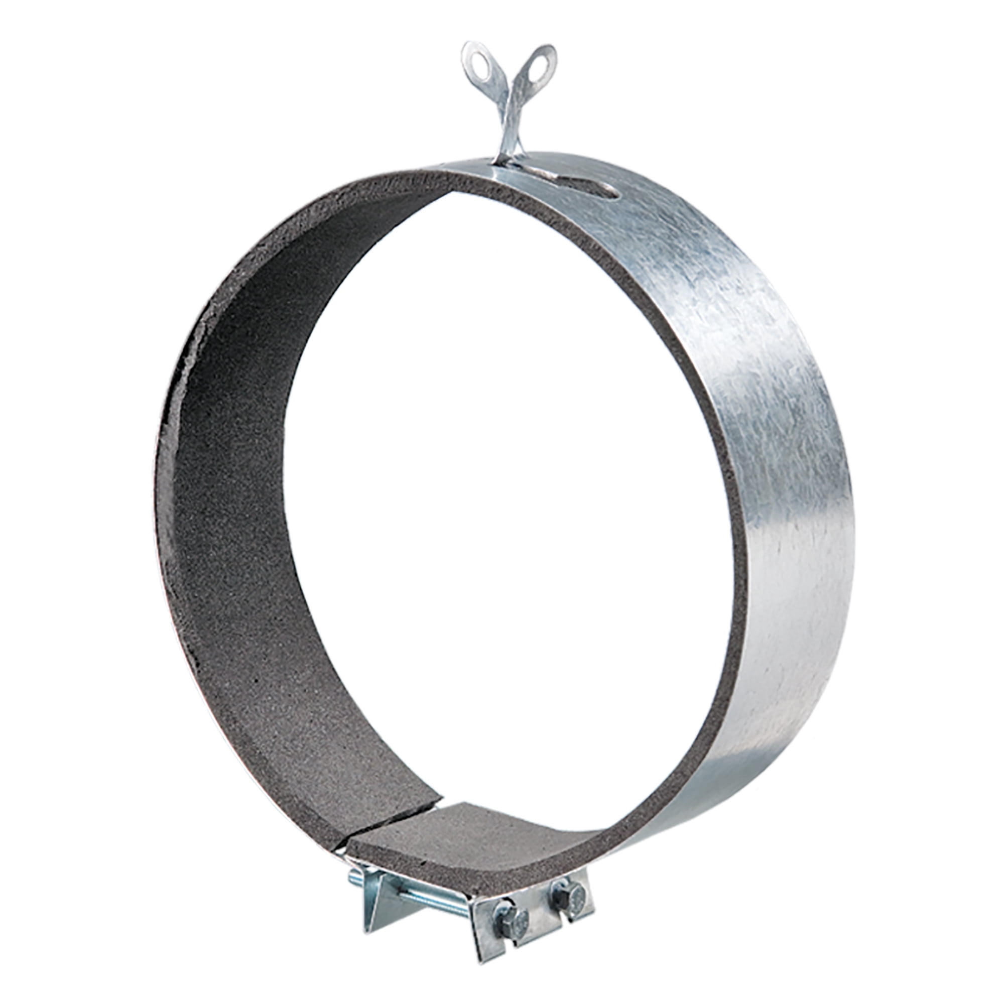 Galvanized Steel Clamp with Rubber Seal 12 3/8" Duct (2-Pack)