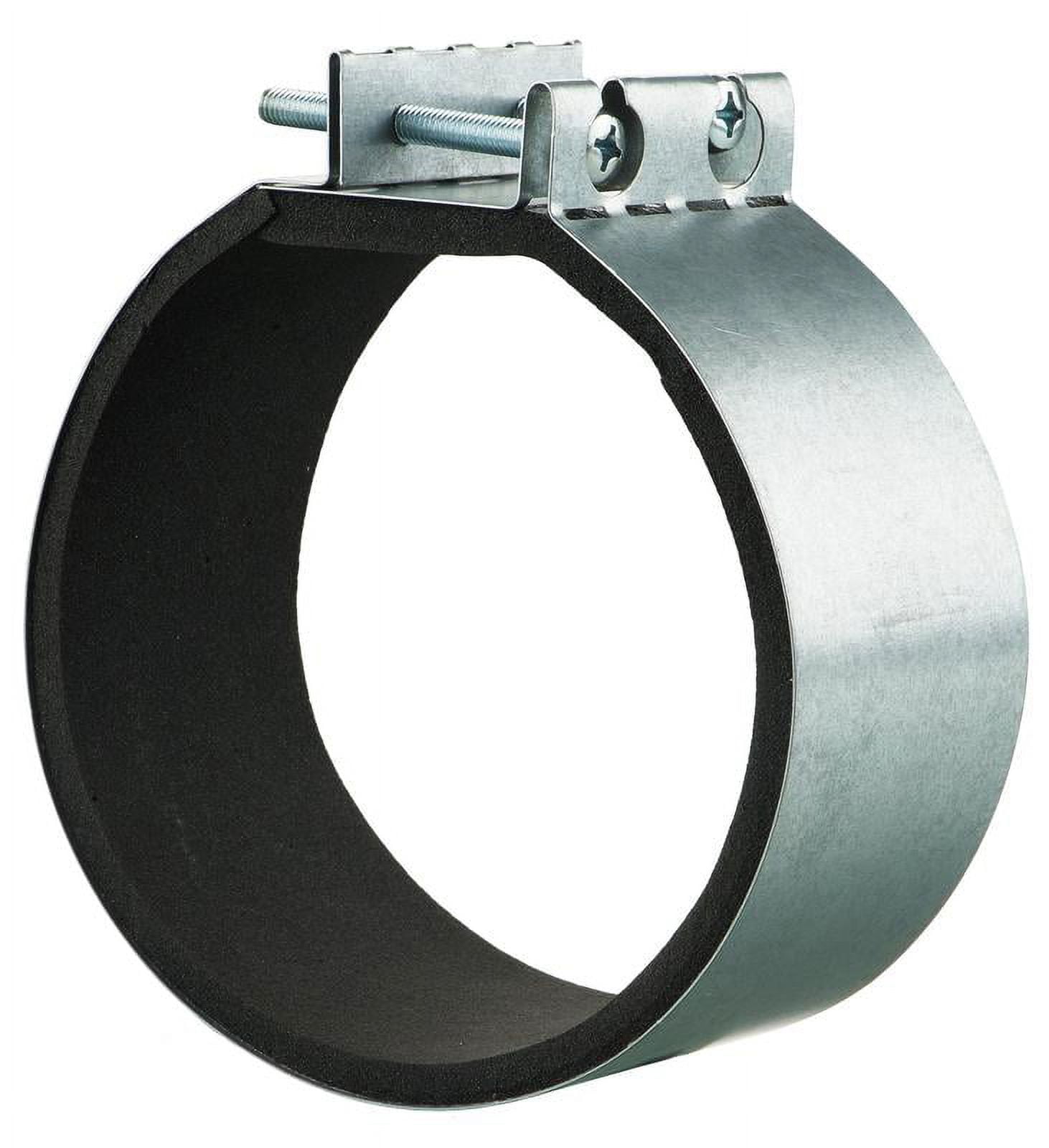 Galvanized Steel Clamp with Rubber Seal 5" Duct (2Pack)