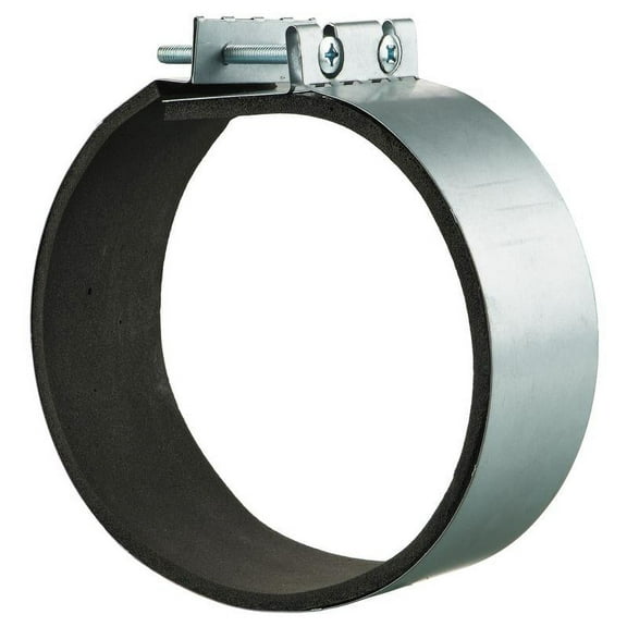 Galvanized Steel Clamp with Rubber Seal 6" Duct (2-Pack)