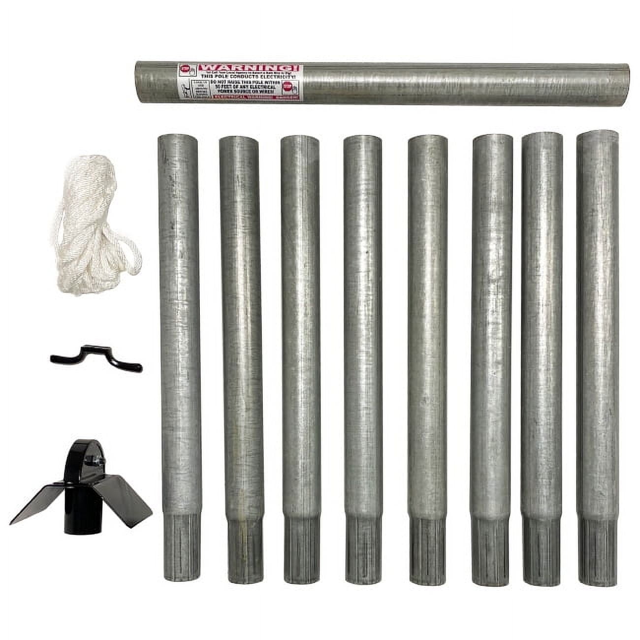 Galvanized Steel 14' Modular Pulley System Pole