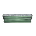 thumbnail image 1 of Galvanized Steel Flower Box Planter with Tray, Green, Small, 1 of 1