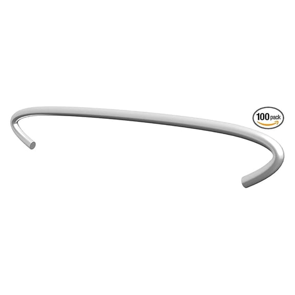 Galvanized Steel Gabion 100 pcs |, Robust and Durable | Ease of Assembly | 5.9 inch Long | Enhances Gabion Stability