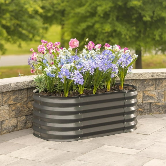 Galvanized Steel Garden Bed Large