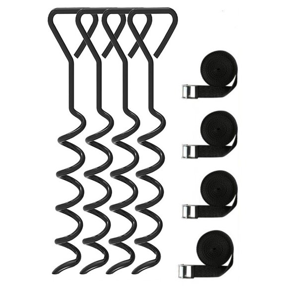 Galvanized Steel Ground dowels Kit For Outdoor Tent Windproof Outdoor Use Galvanized Steel 40cm