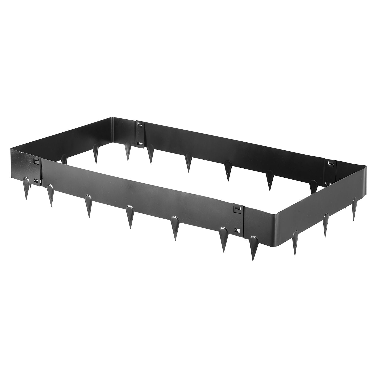 Galvanized Steel Landscape Edging 6Pack 40x8.15in, Heavy  Metal Garden Border w/Gloves, EasyInstall for FlowerBed Yard
