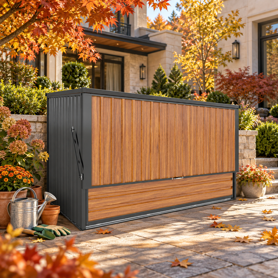 Galvanized Steel Outdoor Storage Shed , Flip Top Tool Cabinet with ...