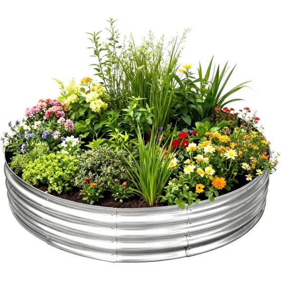 Galvanized Steel Planter Raised Bed - 12 Inch Raised Height 5FT (60 Inch) Large Portable Heavy Duty for Outdoor Backyard, Patio & Camping