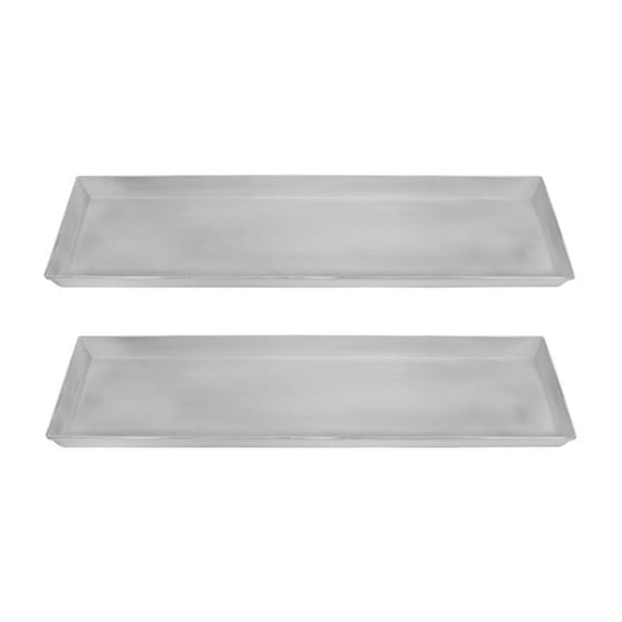 Achla TR-C-08W-2 Small White Flower Box Tray, Pack of 2