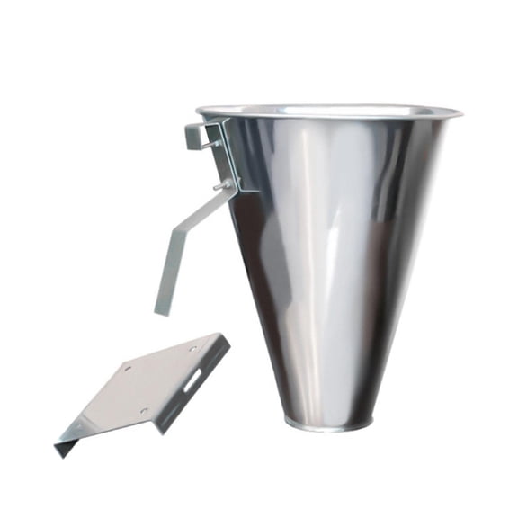 Galvanized Steel Poultry Slaughter Cone Flat Back Safe Operations Efficient Chicken Cone for Broilers Roaster Turkeys