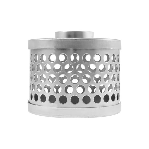 Galvanized Steel Round Hole Suction Strainer Filter for Garden Hose Rustproof Strainer Coupling Water Suction Filter for Water Treatment