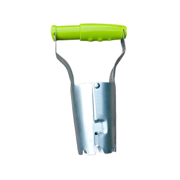 Galvanized Steel Seedling Transplanter – 9.05 Inch Hand Digger with PP Handle for Garden Planting and Pot Transplanting