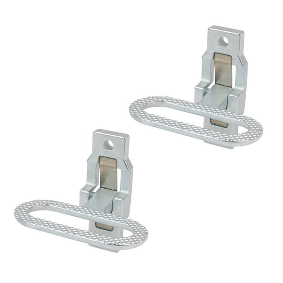 Galvanized Steel Trailer Folding Step | Fold Down Utility Bed Body Step Safety Folding Grab/Step Flip Up Folding RV Camper Trailer RV Bus (2 Pack)