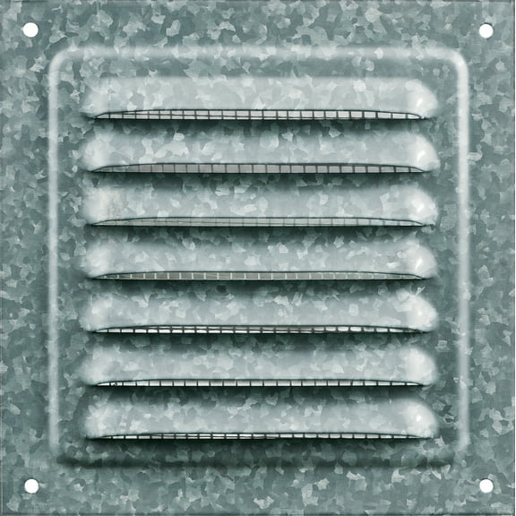 Galvanized Steel Vent Grille Zink Finish 5"x5"