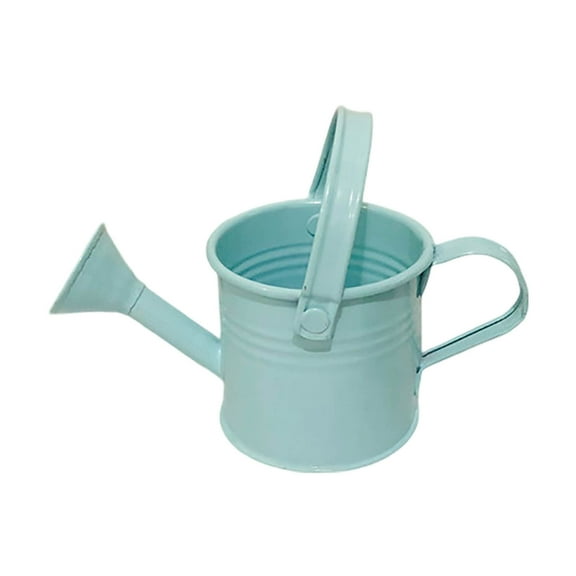 Galvanized Steel Watering Can for Indoor Outdoor Mini Handheld Kettle Gardening Tool with Handle Durable Metal Flower Pot