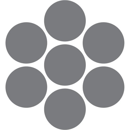 Galvanized Steel Wire Rope on Reel, Vinyl Coated, 1x7 Strand, Green, 1/ ...