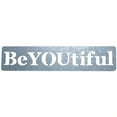 thumbnail image 1 of Galvanized Stencil - Beautiful Phrase, 4 x 18.5 in., 1 of 1