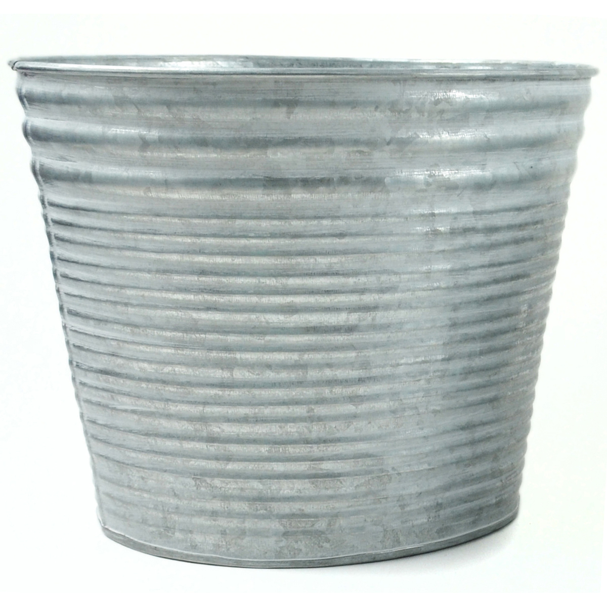 Galvanized Tin Container-6.25"H X 5.75"W