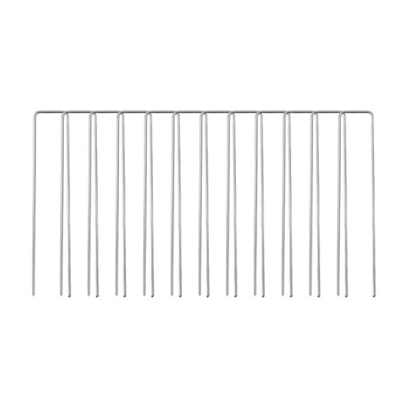 Galvanized U Shape Ground Stake Weed Barrier Cloth Stake Garden Tools Landscape Staples for Yard Patio Lawn Garden FixingA