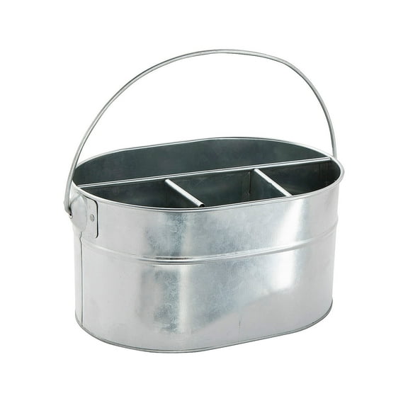 Galvanized Utensil Caddy, Party Supplies, Party, 1 Pieces