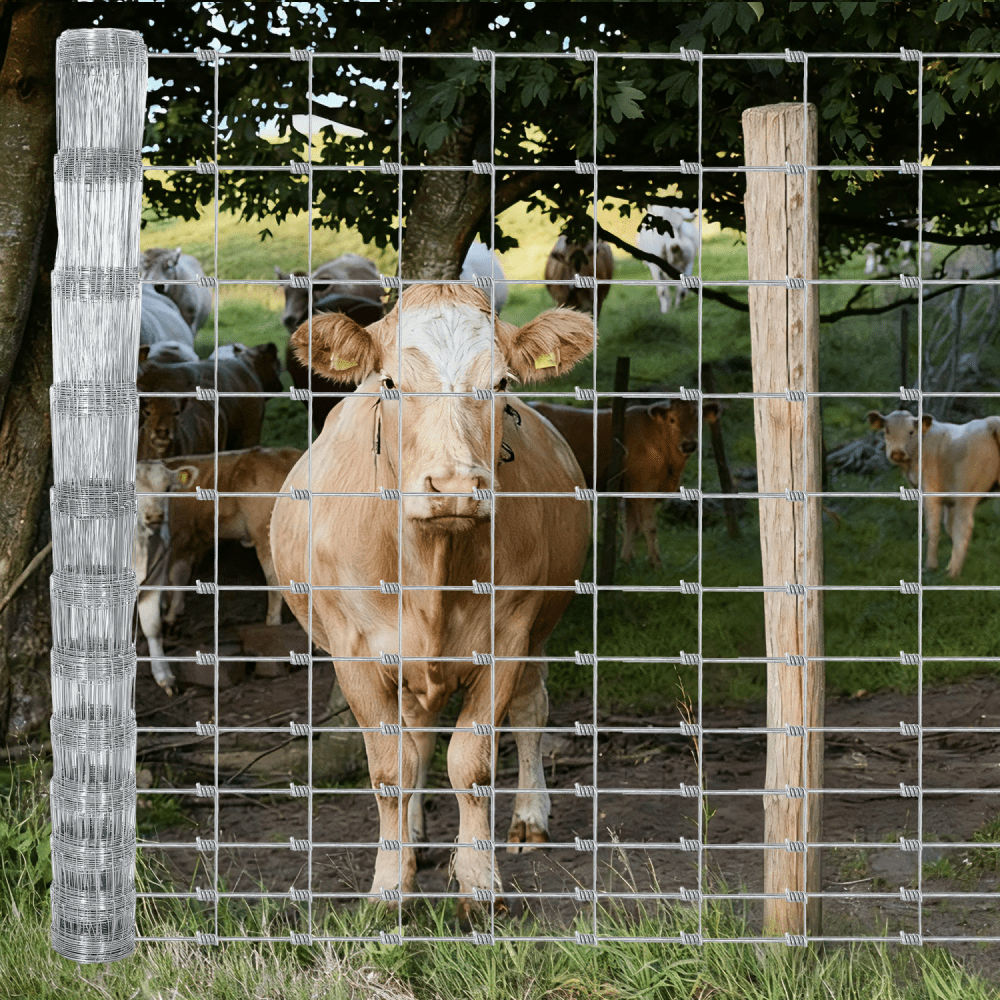 Catle Ranches Galvanized Wire Livestock Fence, Heavy Duty Metal Farm and Ranch ...