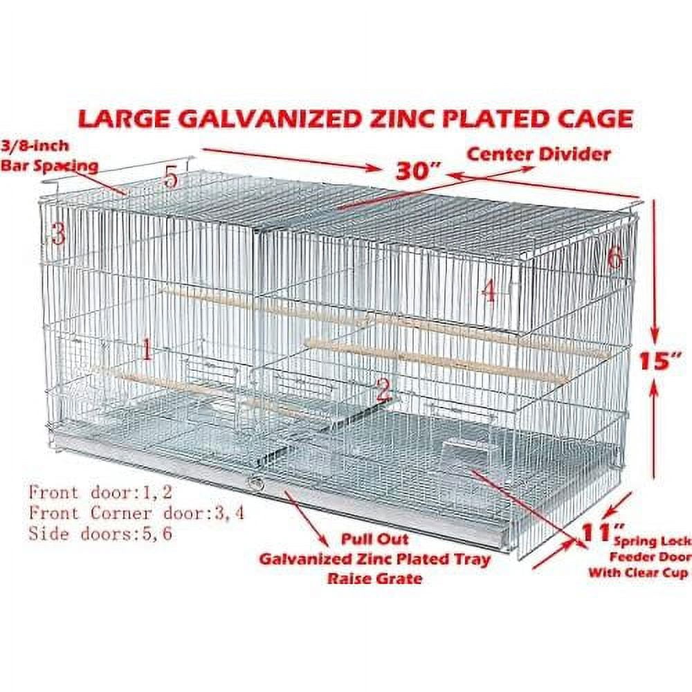 Stackable Bird Cages Breeding Cages For Birds Lot Of 4 Large White Stackable Breeder Bird ...