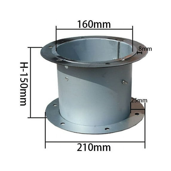 Galvanized air damper valve air duct damper for ventilation pipe valve With flange