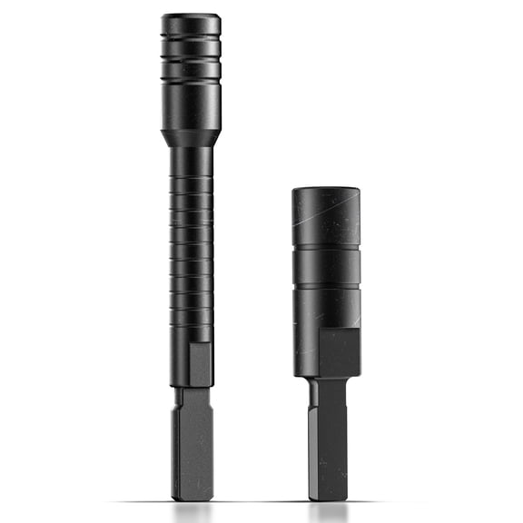 Galvanox Add-on Accessories Designed for Leatherman Multi-tools, Bit Driver Extender, and Flat Bit to 1/4" Hex Adapter (Black)