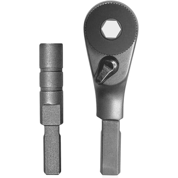 Galvanox Add-on accessories Designed for Leatherman, Multi-tool ratchet driver, and Flat Bit to 1/4" Hex Adapter (Stainless Steel)