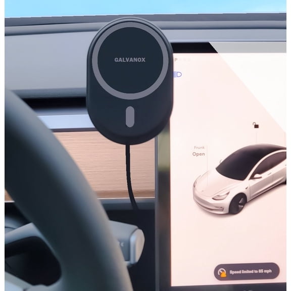 Galvanox Car Mount Designed for Tesla Phone Mount with Magsafe Wireless Fast Charging Compatible with Tesla Model 3 & Y (For iPhone 12 / 13 Pro Max)