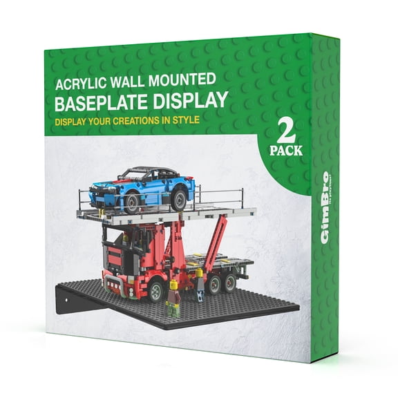 Galvanox Display Shelves for Toy Building Bricks, Wall Mounted Floating