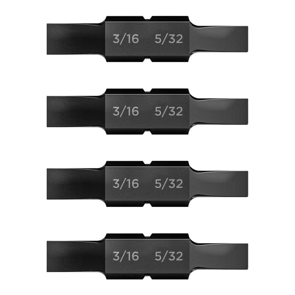 Galvanox Flat 3/16" - 5/32" Double Sided Replacement Bits for Leatherman Multi-tools (4 Pack)