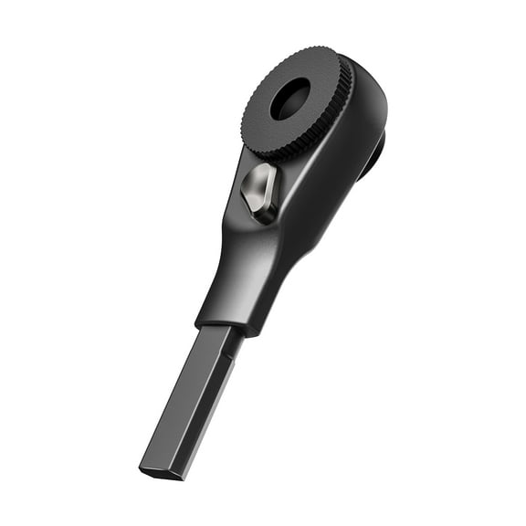 Galvanox Flat-end Ratchet Driver Designed for Leatherman Models - Compatible with Multi-tool Flat Bit Kits and Standard 1/4" Hex Bits (Black)