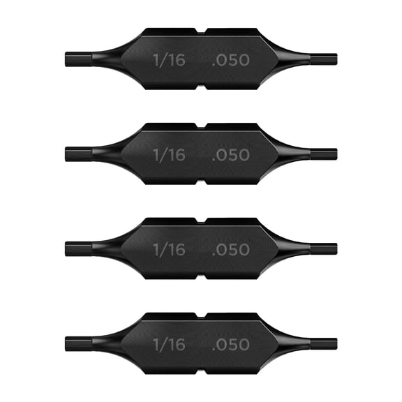 Galvanox Hex 1/16" - 0.50" Double Sided Replacement Bits for Leatherman Multi-tools (4 Pack)