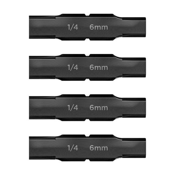 Galvanox Hex 1/4" - 6mm Double Sided Replacement Bits for Leatherman Multi-tools (4 Pack)