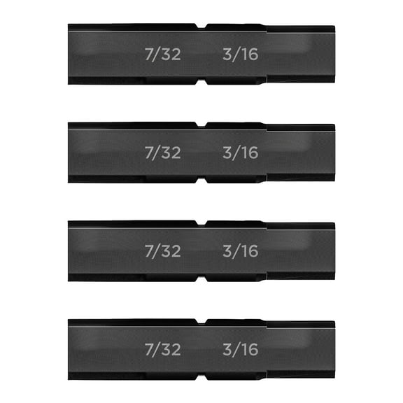 Galvanox Hex 7/32" - 3/16" Double Sided Screwdriver Replacement Bits for Leatherman Multi-tools (4 Pack)