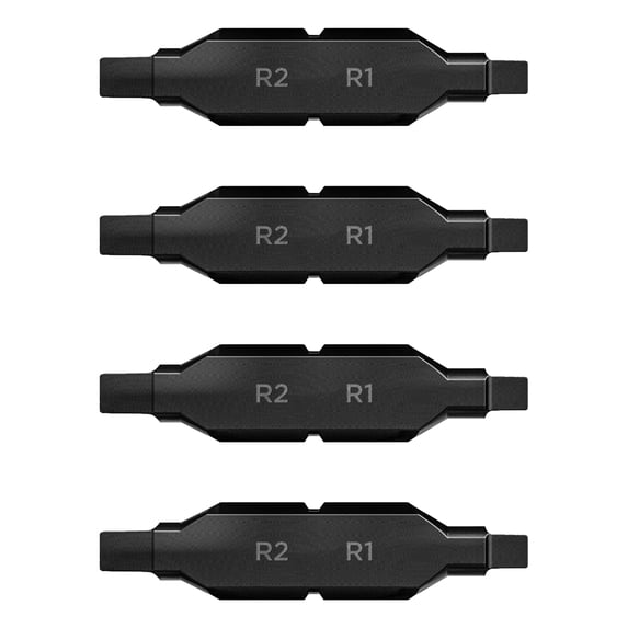 Galvanox Square #2 - #1 Double Sided Screwdriver Replacement Bits for Leatherman Multi-tools (4 Pack)