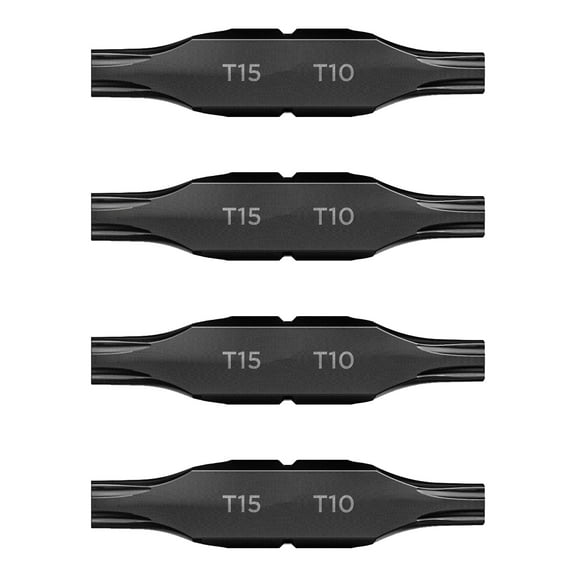 Galvanox Torx T15 - T10 Double Sided Screwdriver Replacement Bits for Leatherman Multi-tools (4 Pack)