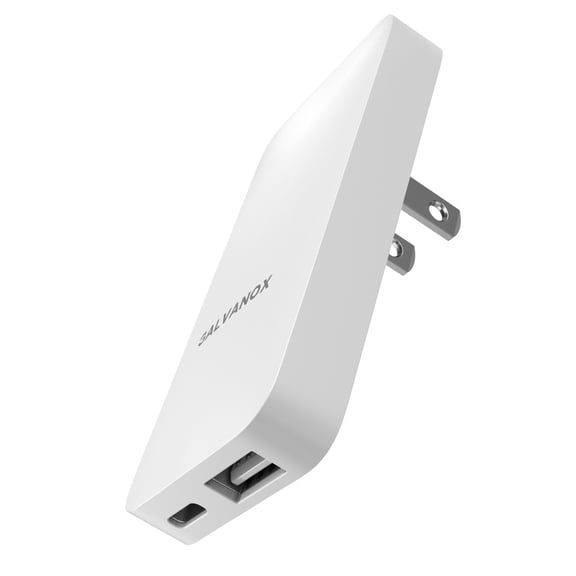 Galvanox USB-C Flat Wall Plug Charger, 20W Slim Fast Charging Power Adapter for iPhone 12/Pro Max/11/ Samsung Galaxy