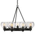 thumbnail image 1 of Golden Lighting Galveston 9-light Chandelier in Rubbed Bronze, 1 of 2