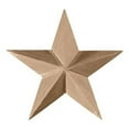 thumbnail image 1 of 5 in. W x 5 in. H x .75 in. P Galveston Star Rosette, Cherry, Architectural Accent, 1 of 1