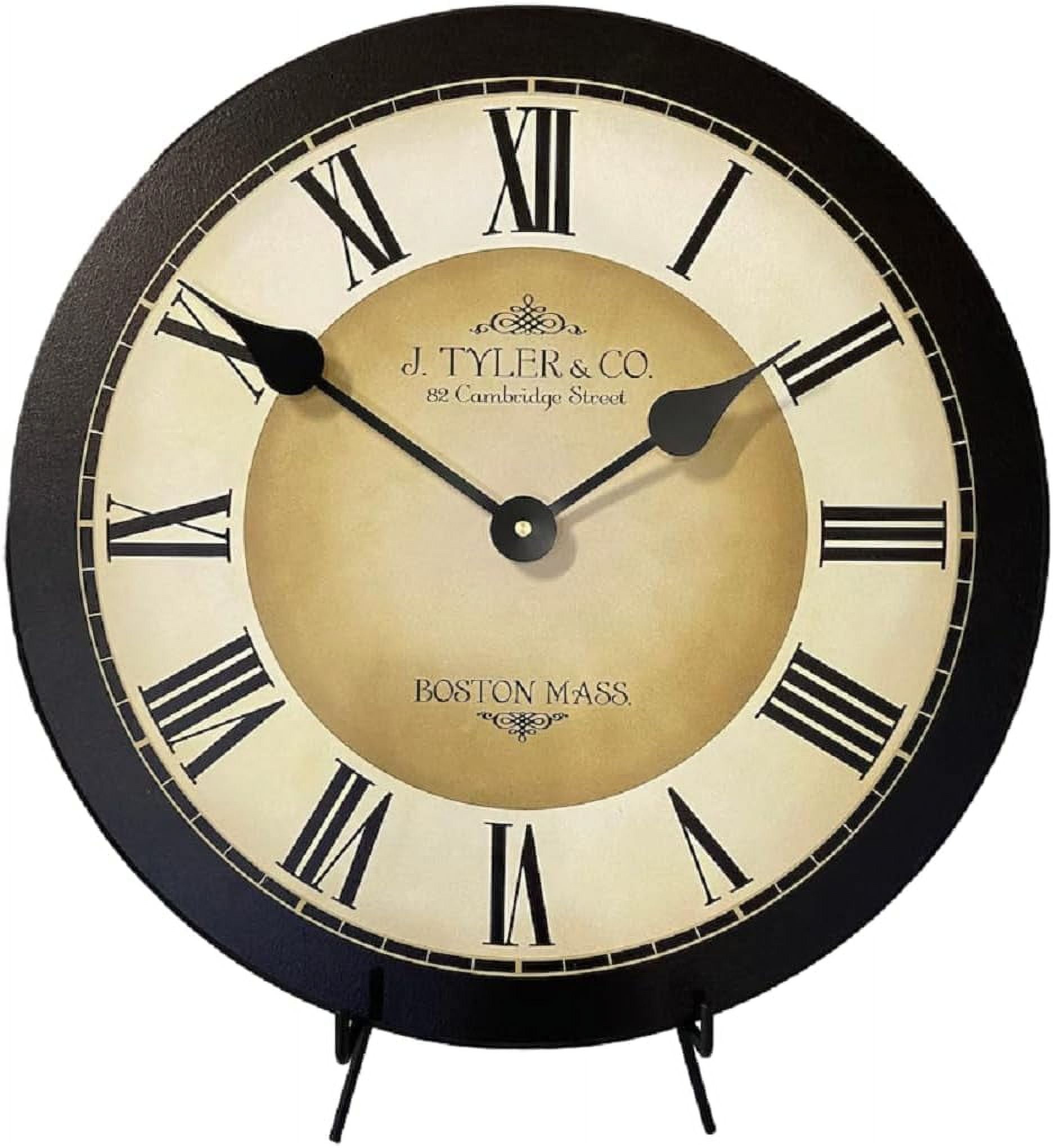 Galway Black Large Wall Clock Ultra Quiet Quartz Mechanism Hand