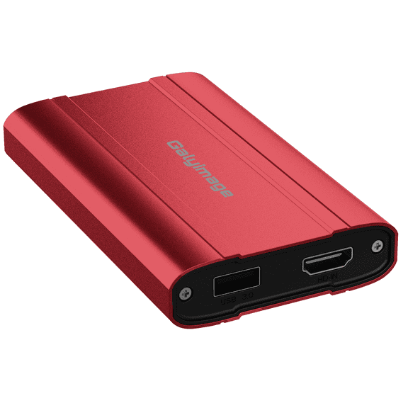 Galyimage 4K HDMI Video Capture Card with HDMI Loop-Out, USB 3.0 Game Capture Device with 3.5mm Audio Output, Low Latency Live Streaming Adapter for  Xbox, PS4, Camera, PC, Mac