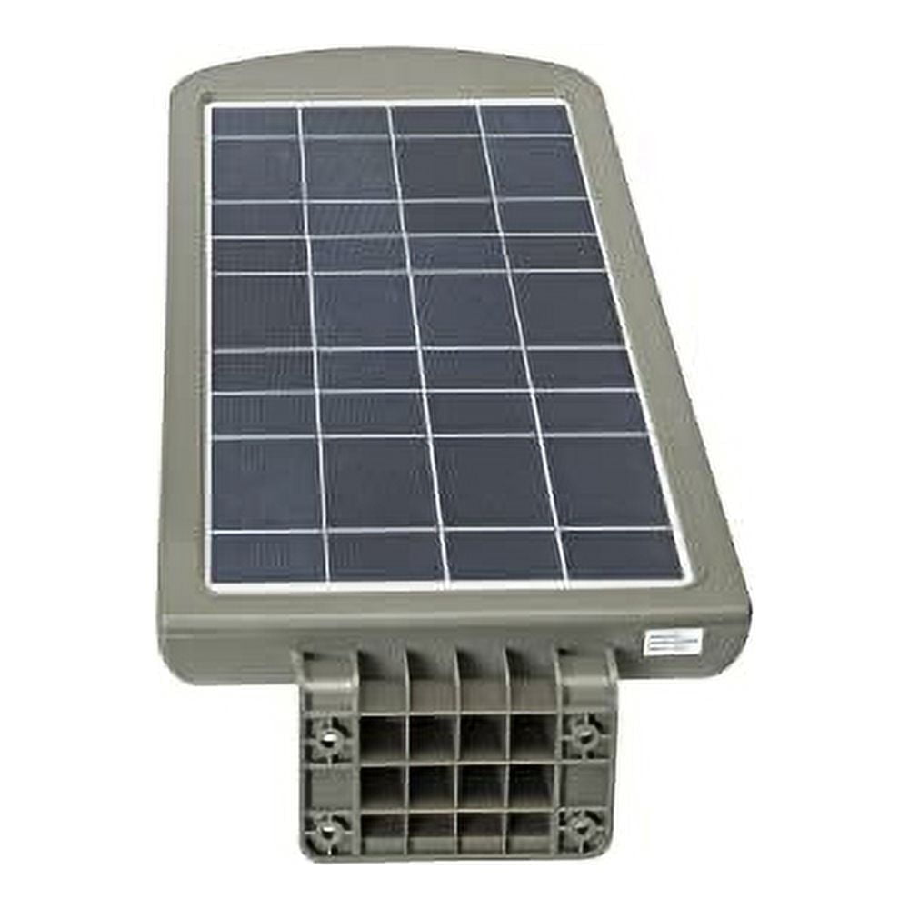 2800 Lumen Gray Solar Security Light with Motion Sensor and Timer