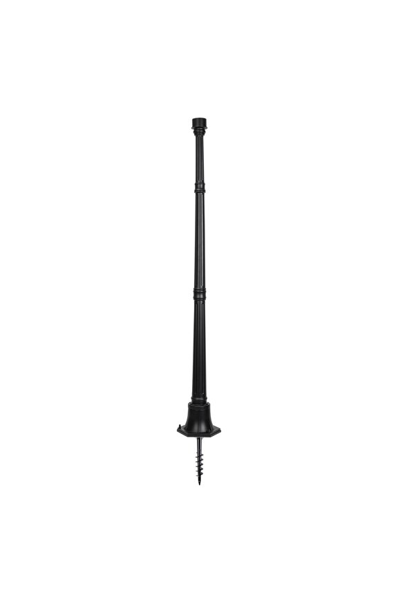 5-Foot Black Decorative Post with EZ Kit