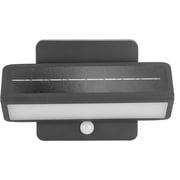 Architectural Solar Wall Accent Light with Motion Sensor - Black